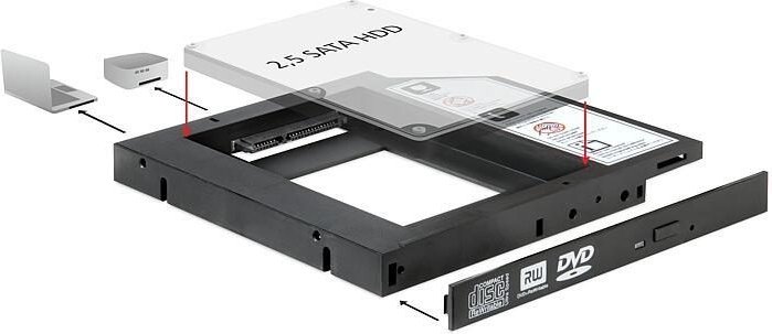 DeLOCK Einbaurahmen Slim für 1x 2.5" SATA HDD
