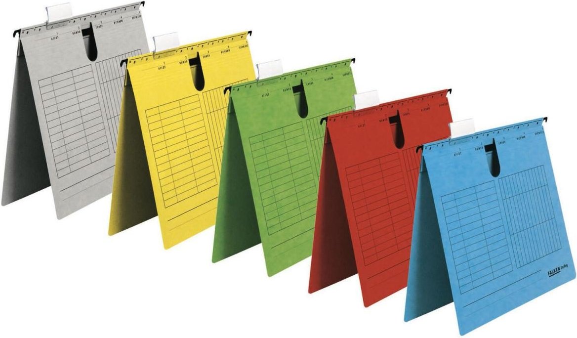 Thumbnail - FALKEN Hängehefter DIN A4 kaufmännische Heftung rot