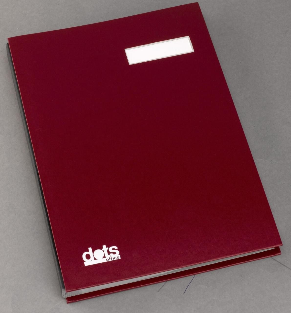 dots Unterschriftenmappe für DIN A4 rot