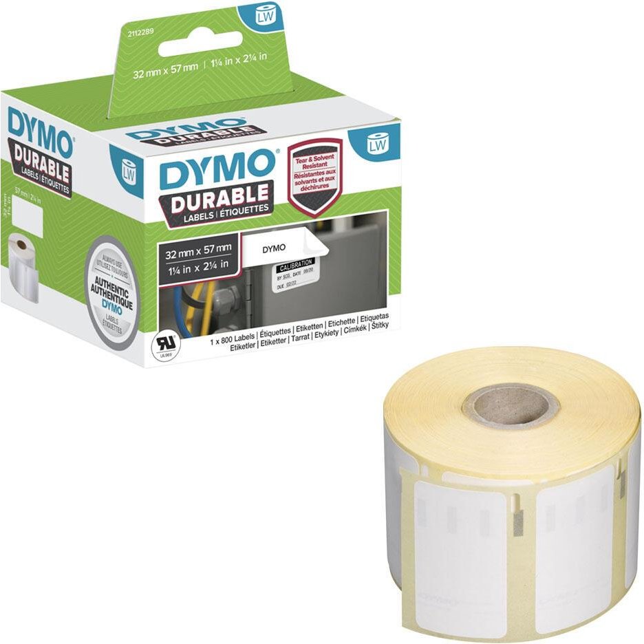 Dymo Hochleistungs-Etiketten DYMO Etiketten LW 57x32 Kunst. 2112289 32 mm x 57 mm weiß