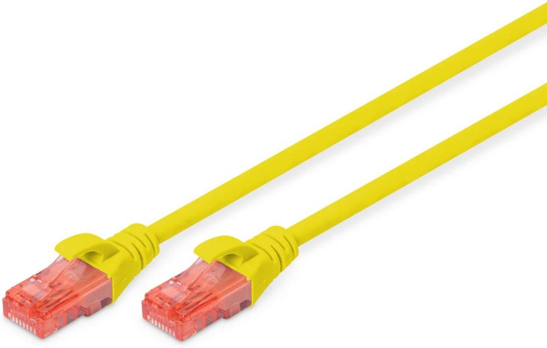 Thumbnail - DIGITUS Patch-Kabel RJ-45 (M) zu RJ-45 (M) 2m CCA U/UTP Cat 6 gelb (DK-1612-020/Y)