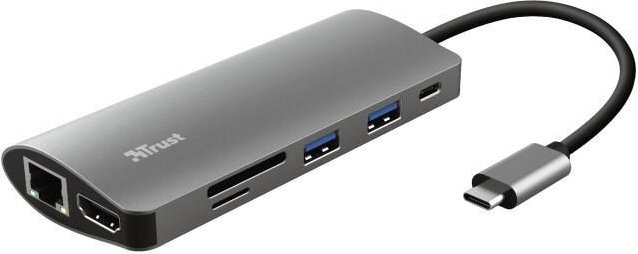 Thumbnail - Trust Dalyx 7-in-1 USB-C Multi-PortAdapter - Silber