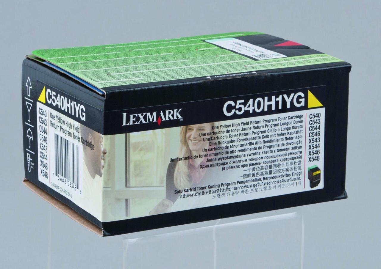 X548dte/de Lexmark Original Toner gelb 2.000 Seiten (C540H1YG) für C540n, C543dn, C544dn/dtn/dw/n, X543dn, X544dn/dtn/n/...