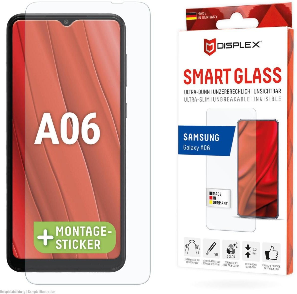 DISPLEX Smart Glass (9H) für Samsung Galaxy A06