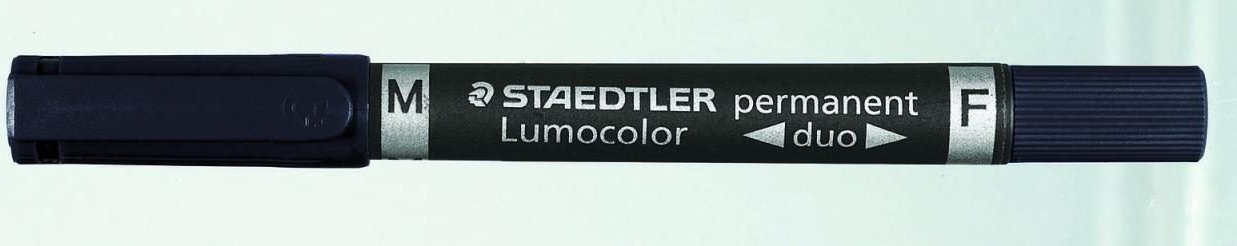 Thumbnail - STAEDTLER Lumocolor duo Permanentmarker 0.6 - 1.5 mm Blau