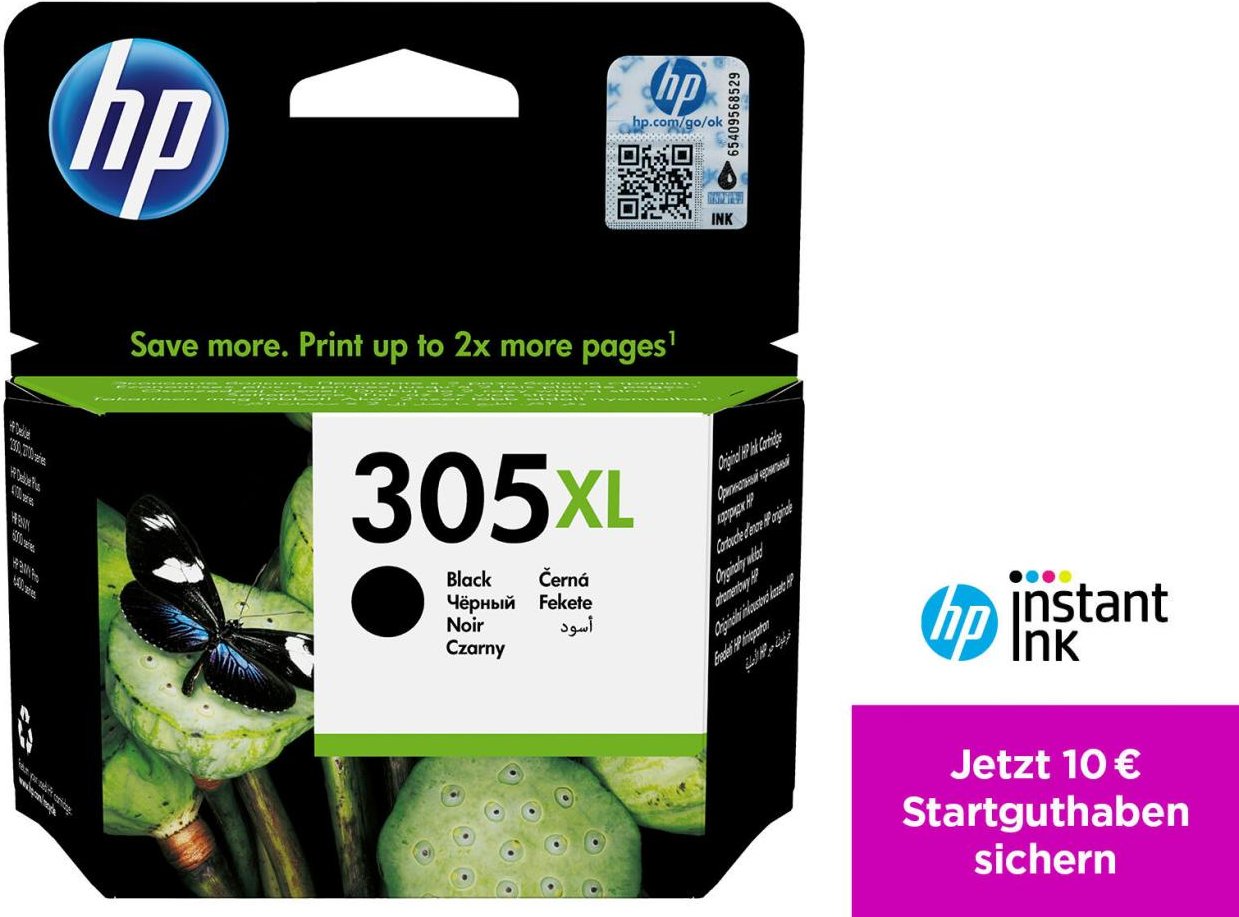 HP Original 305XL Druckerpatrone - schwarz (3YM62AE)