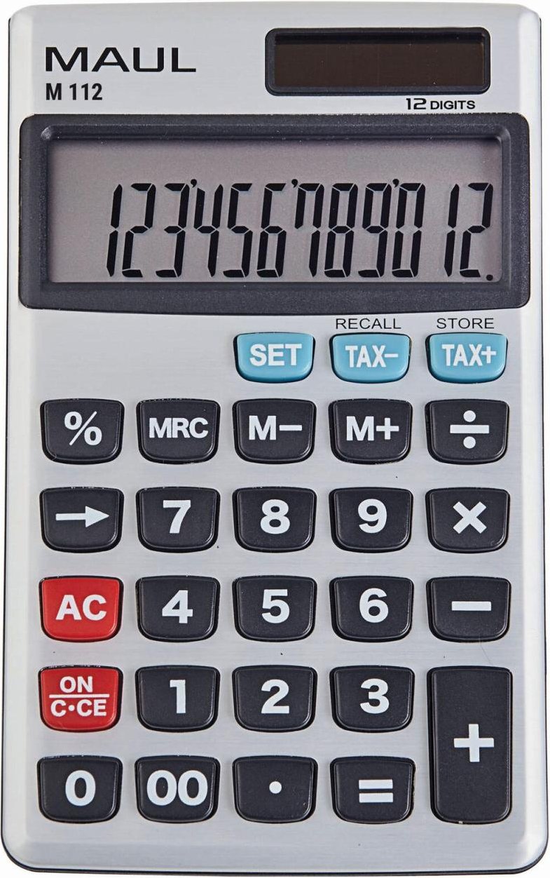 MAUL Taschenrechner M112 silber