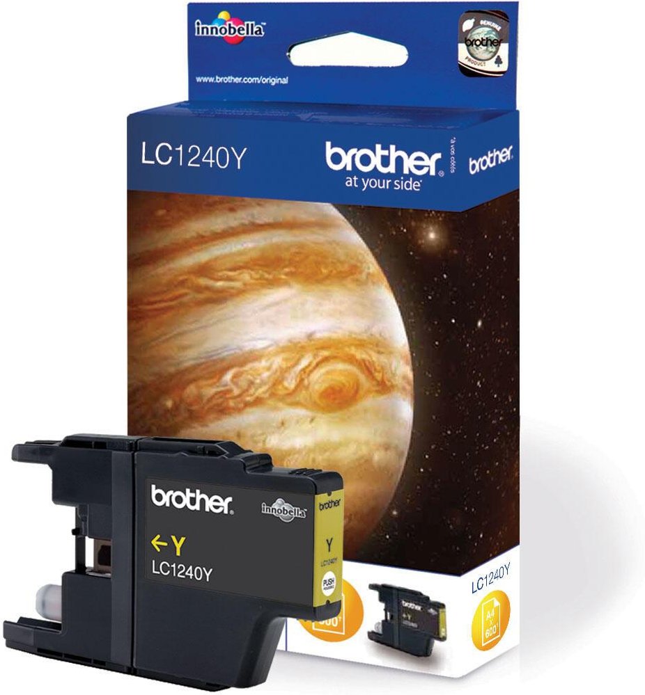 Brother Original LC-1240Y Druckerpatrone gelb 600 Seiten (LC1240Y)
