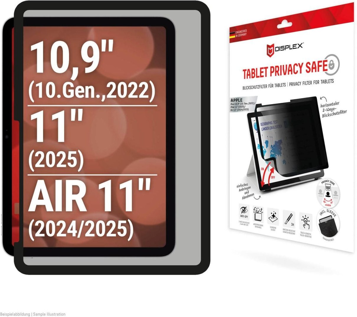 Thumbnail - DISPLEX Privacy Safe Blickschutzfilter für iPad 10,9'' (10. Gen.) / 11" (11. Gen.) / Air 11'' (2024/2025)