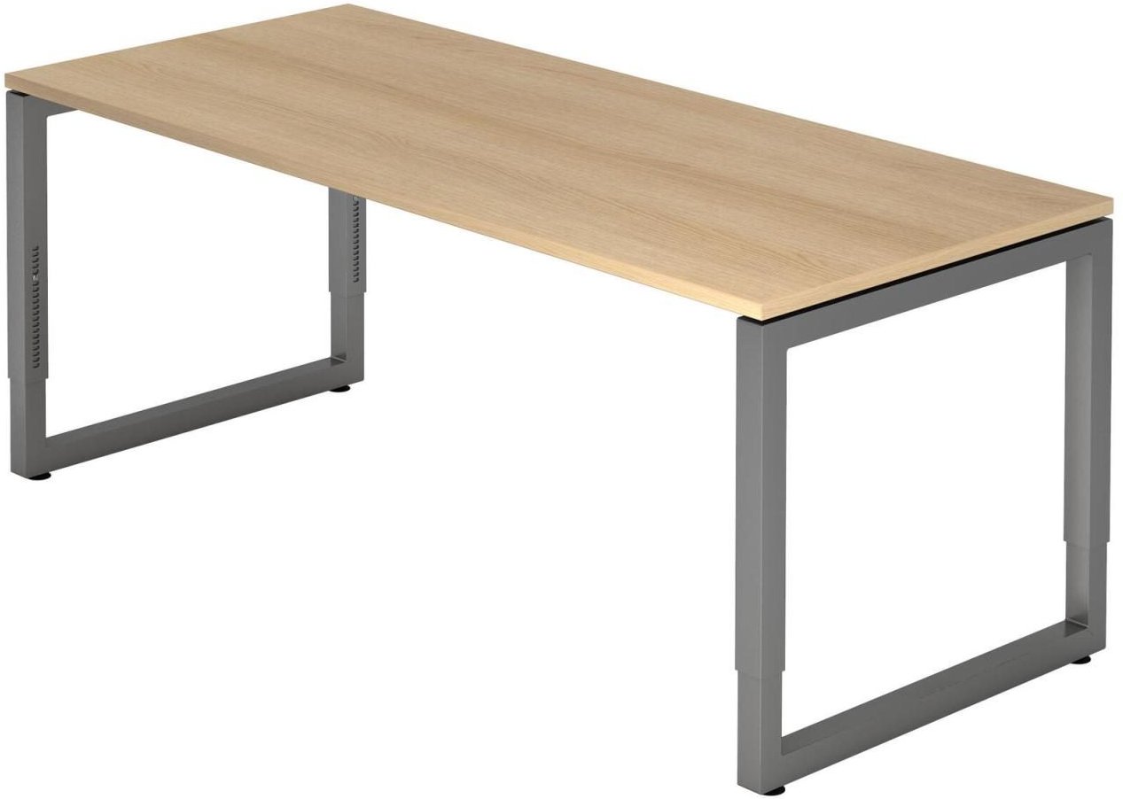 HAMMERBACHER höhenverstellbarer Schreibtisch VRS19/E/G eiche