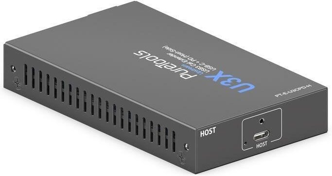PureTools - USB3 Cat Extender USB-C + PD (Host-Seite) - USB 3.2 Gen1 Data Extender - USB-C Host mit PD Injection