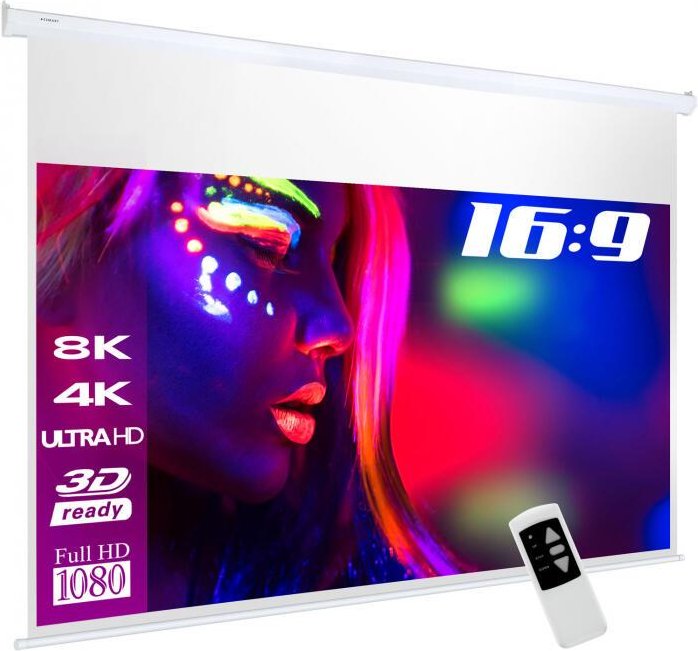 eSmart Professional MIMOTO Akustik Motor Leinwand 186 x 105 cm (84") 16:9