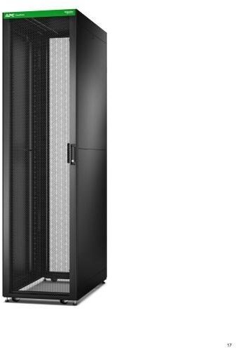 APC Easy Rack 600mm/48HE/1200mm mit Dach, Seitenwand, Rollen, Füßen und 4 Halterungen, ohne Boden, schwarz (ER6822)