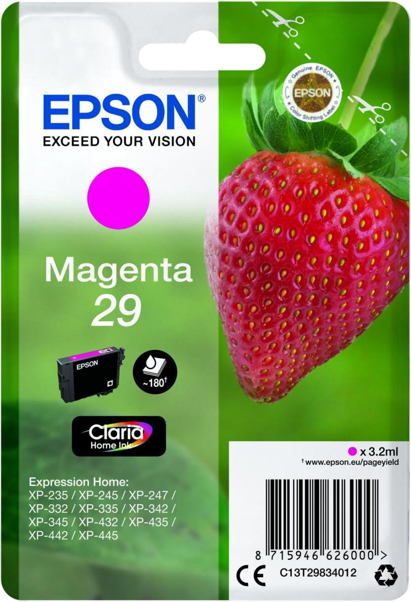 Epson Original 29 Erbeere Druckerpatrone - magenta (C13T29834012)