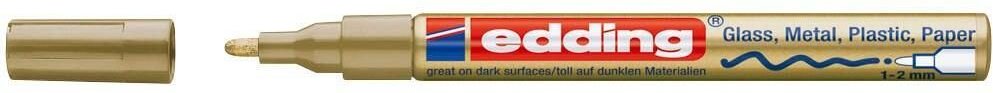 Thumbnail - edding 751 creative Lackmarker gold 1,0 - 2,0 mm