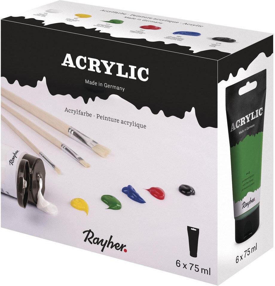 Rayher Acrylfarben farbsortiert
