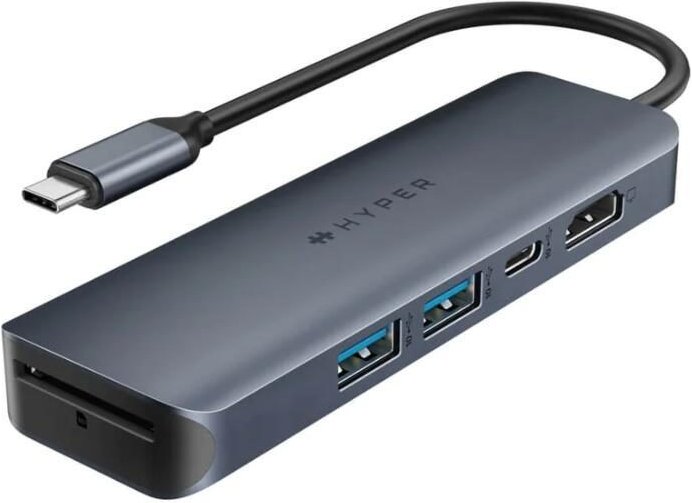 Hyper® HyperDrive EcoSmart™ Gen.2 Universal USB-C® 6-in-1 Hub w 100 W PD Power Pass-Thru