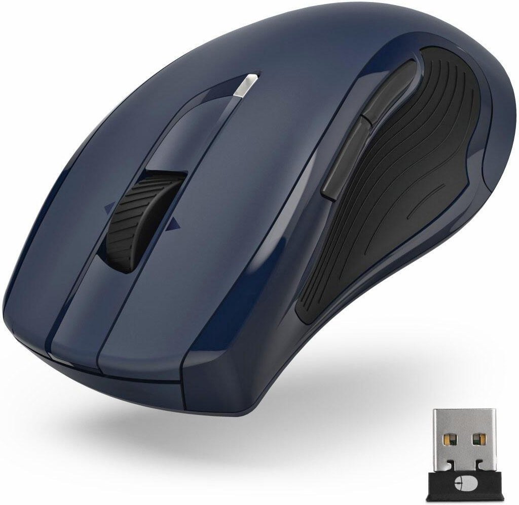 Hama MW-900 V2 Maus kabellos blau