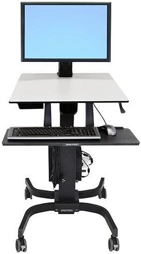 Thumbnail - Ergotron WorkFit-C Single LD mobiler Steh-Sitz Arbeitsplatz für ein Display bis 76,2 cm 30 Zoll
