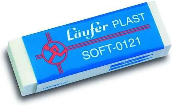 Läufer Radiergummi weiß