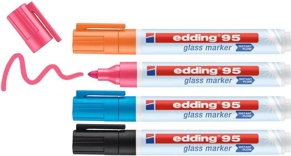 edding 95 Glasboardmarker 1.0 - 5.0 mm Mehrfarbig