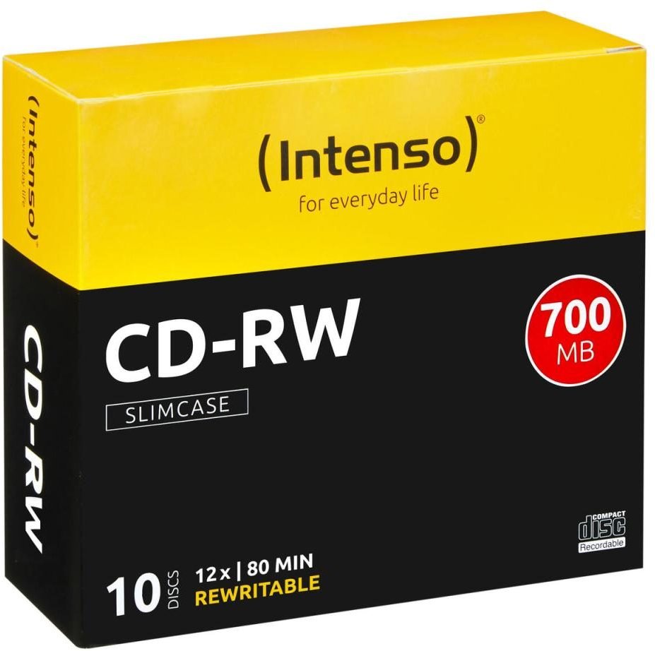 Thumbnail - Intenso CD-RW 12x 10er SC Jewel Case