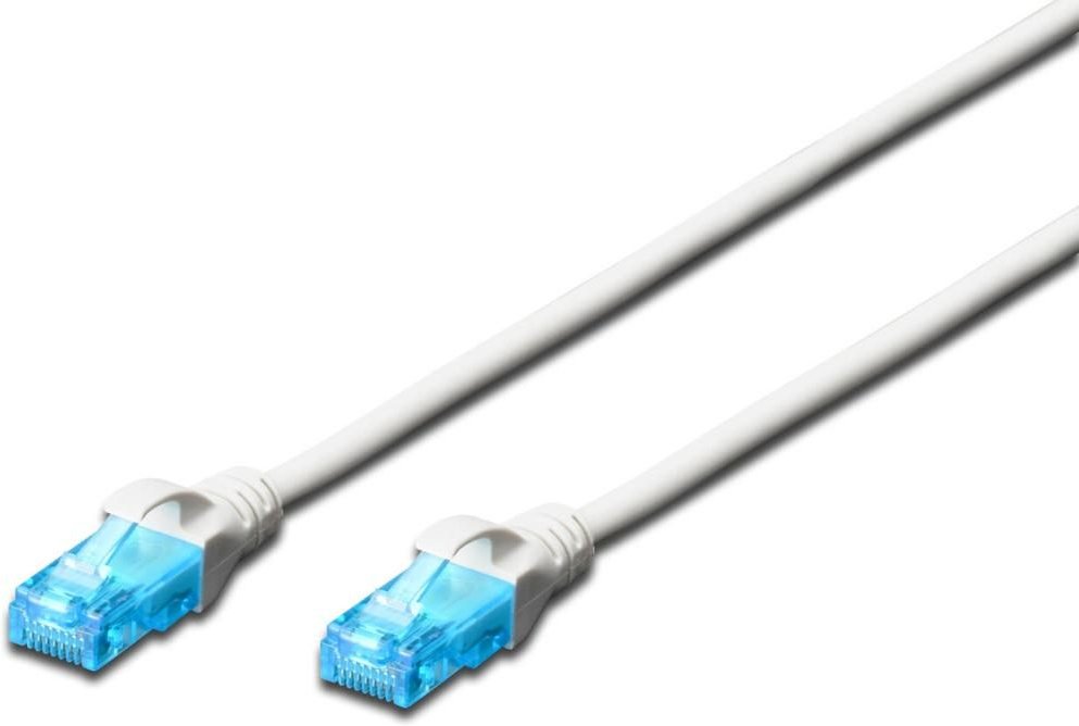 DIGITUS Patch-Kabel RJ-45 (M) zu RJ-45 (M) 0.5 m CCA U/UTP Cat 5e weiß (DK-1512-005/WH)