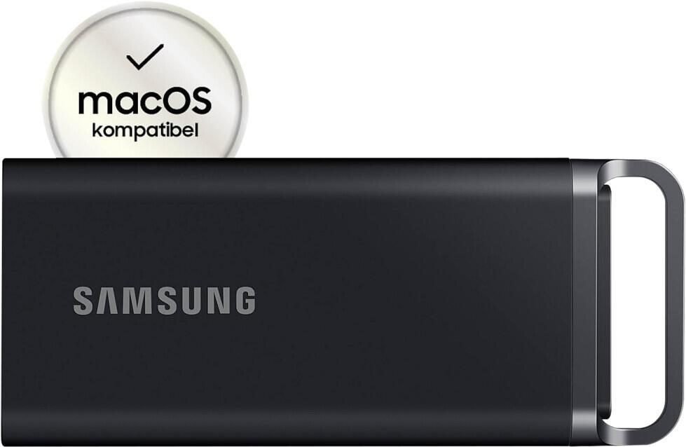 Samsung Portable SSD T5 EVO - 4TB in Schwarz für PC/Mac