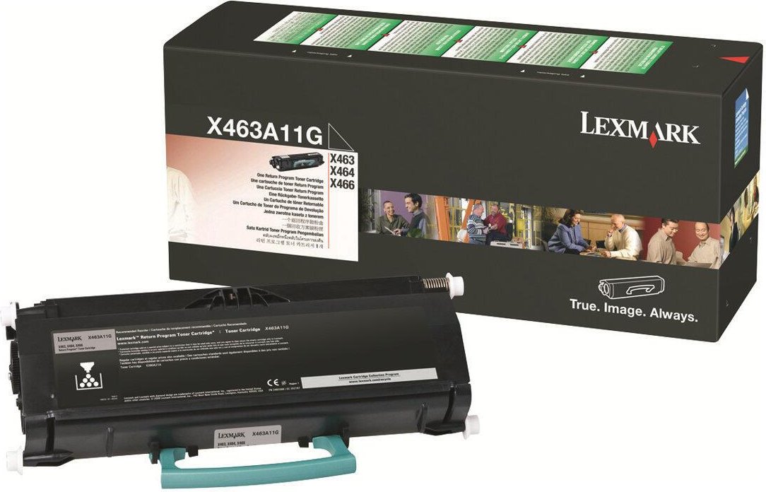 Lexmark Original Toner schwarz 3.500 Seiten (X463A11G) für X463de, X464de, X466de/dte/dwe