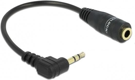 DeLOCK Kabel Audio Klinke 2,5 mm Stecker gewinkelt 3,5mm Buchse