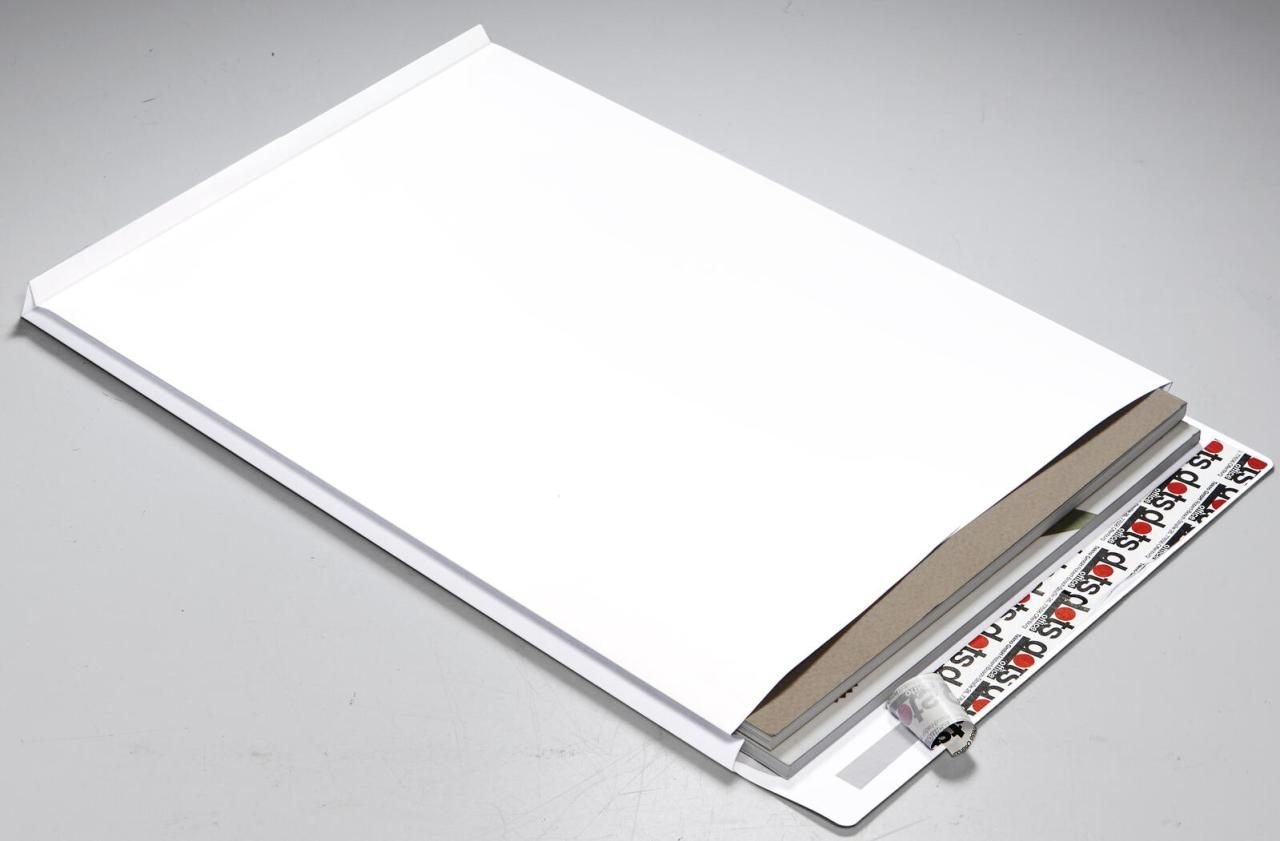 dots Faltentaschen DIN B4 extraweiß