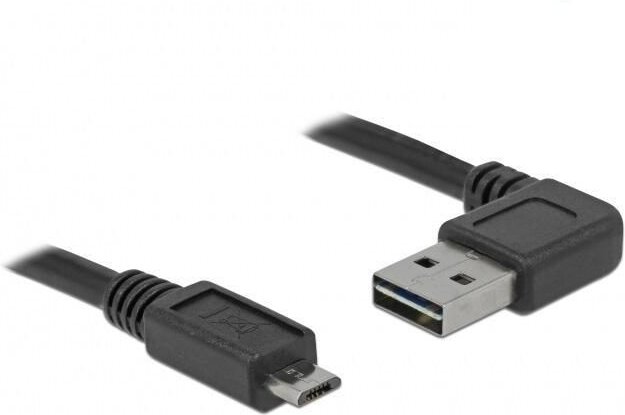 Thumbnail - DeLOCK Kabel EASY-USB 2.0 Typ-A Stecker zu USB 2.0 Typ Micro-B Stecker gewinkelt links 2m