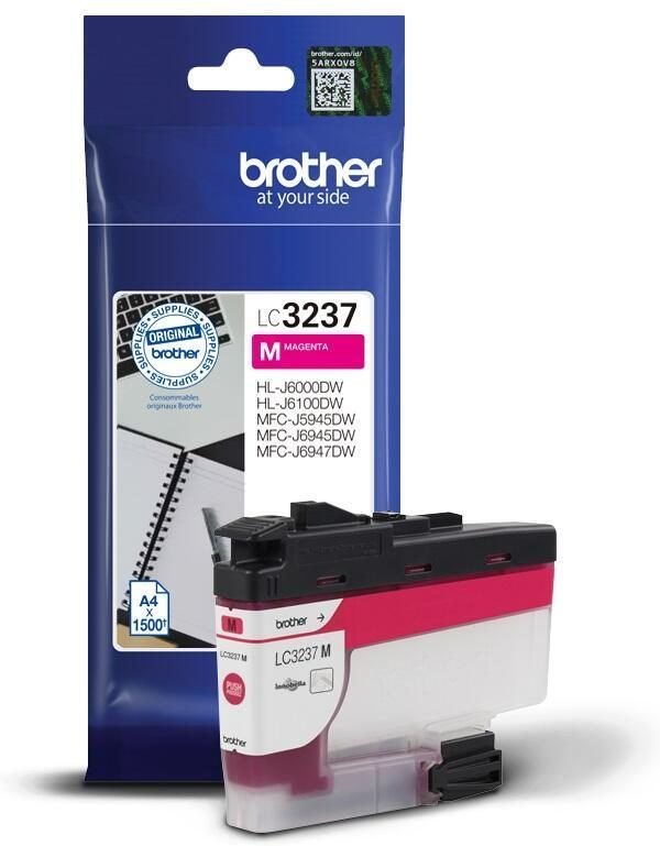 Brother Original LC-3237M Druckerpatrone magenta 1.500 Seiten (LC3237M)