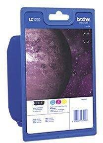 Brother Original LC-1220 Druckerpatronen 3er Multipack C/M/Y (LC1220RBWBPDR)
