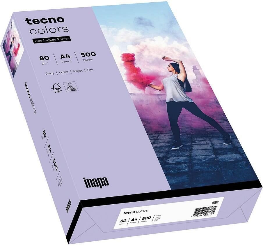 Thumbnail - tecno Kopierpapier colors violett DIN A4 80 g/qm - 500 Blatt