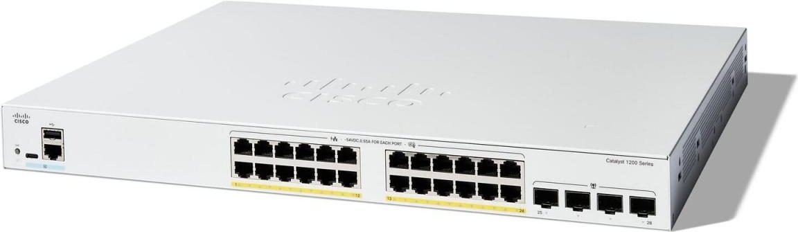 0 Cisco Catalyst C1200 Switch 24-Port 1 GbE 375W PoE+ managed L2