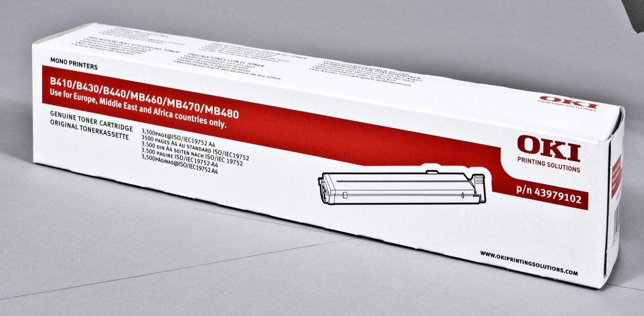 OKI Original Toner schwarz 3.500 Seiten (43979102)