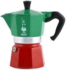 Bialetti Moka Express - Italia - Tricolore - Aluminium - für 6 Tassen