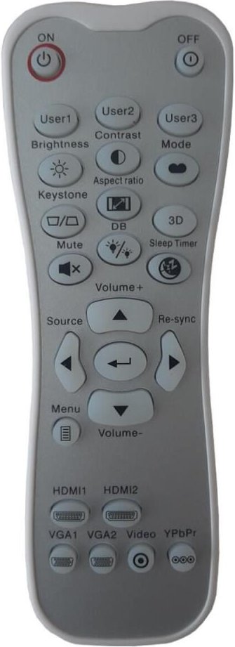 OPTOMA BR-3003B, BR-3003W, SP.8ZE01GC01, L-27-5Key, 45.8ZE01G002, 45.8ZE01G001 Original Fernbedienung