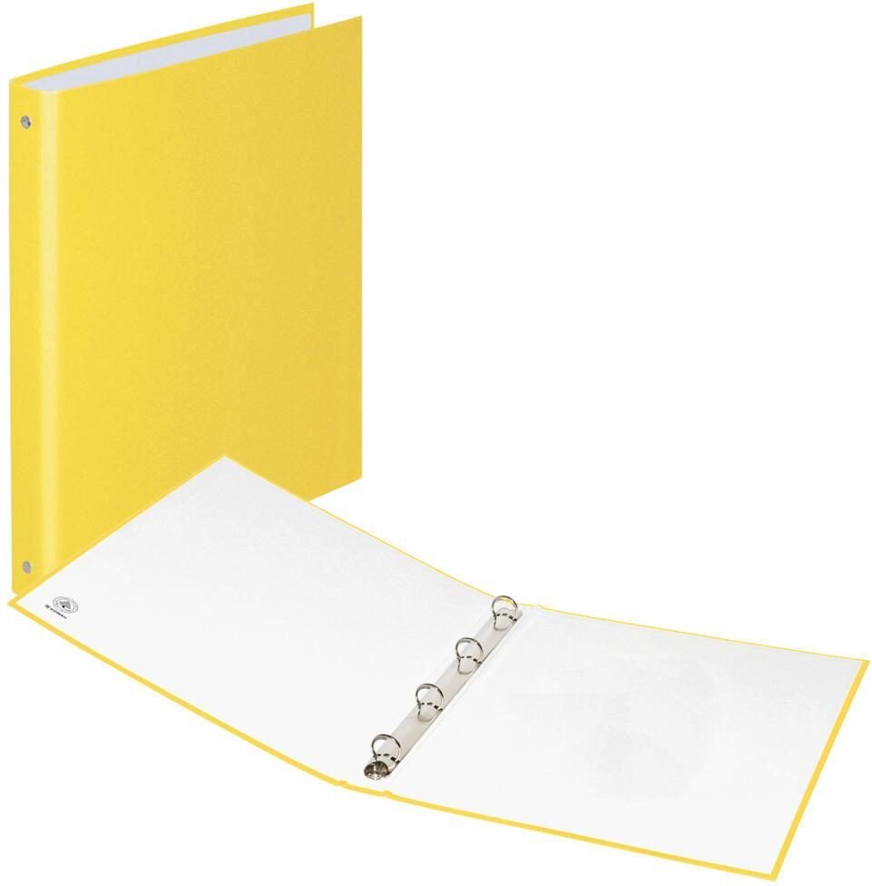 DONAU Ringbuch 4-Ringe DIN A4 3.5 cm gelb