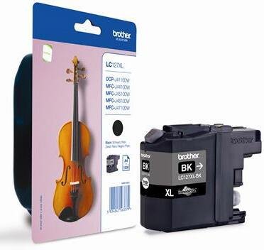 Brother Original LC-127XLBK Druckerpatrone schwarz 1.200 Seiten (LC127XLBK)