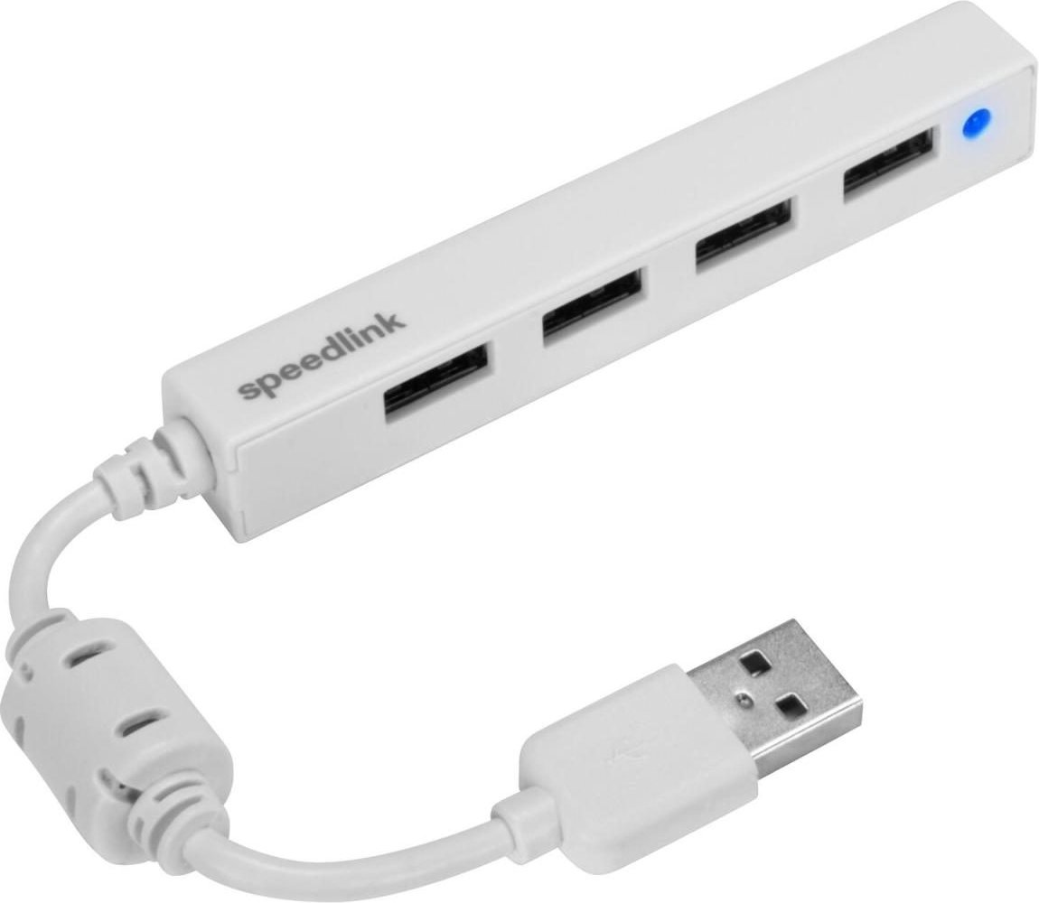 Speedlink SNAPPY SLIM USB Hub 4-Port, weiß