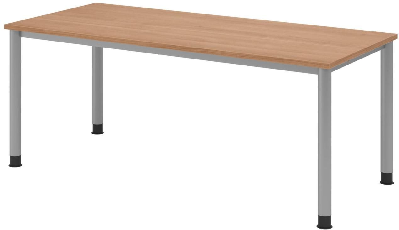 HAMMERBACHER höhenverstellbarer Schreibtisch VHS19/N/S nussbaum