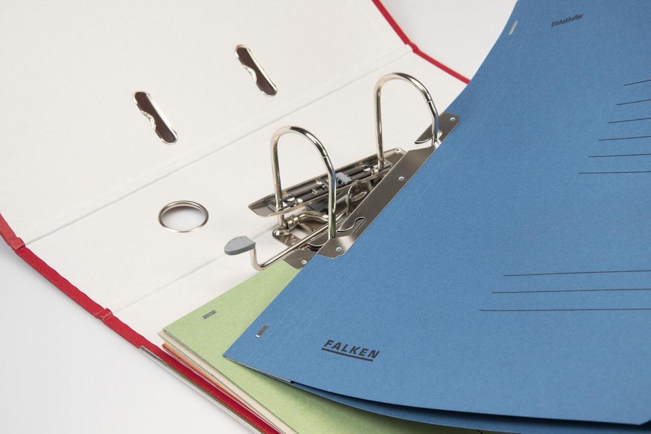 FALKEN Einhakhefter DIN A4 kaufmännische Heftung blau
