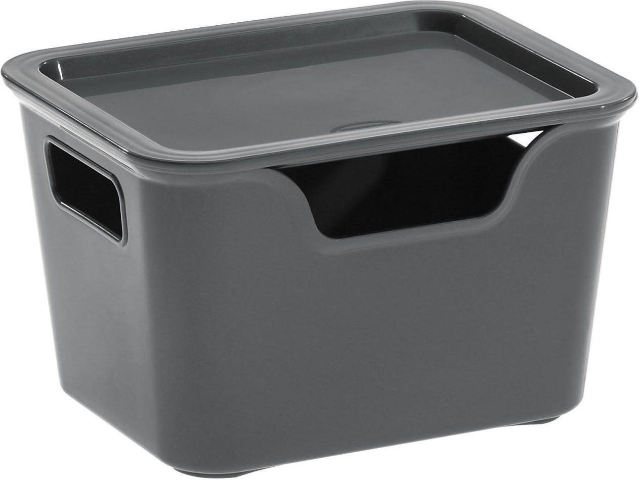 cep Aufbewahrungsbox Bella 1,9 l - 14,0 x 18,0 x 11,0 cm grau