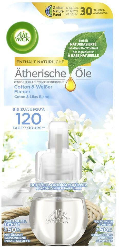 AIRWICK Raumduft-Nachfüller Cotton & Weißer Flieder 19 ml