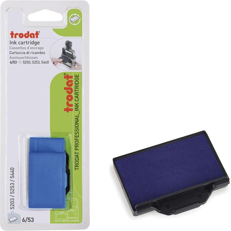 trodat Ersatzstempelkissen 5,6 x 3,3 cm blau