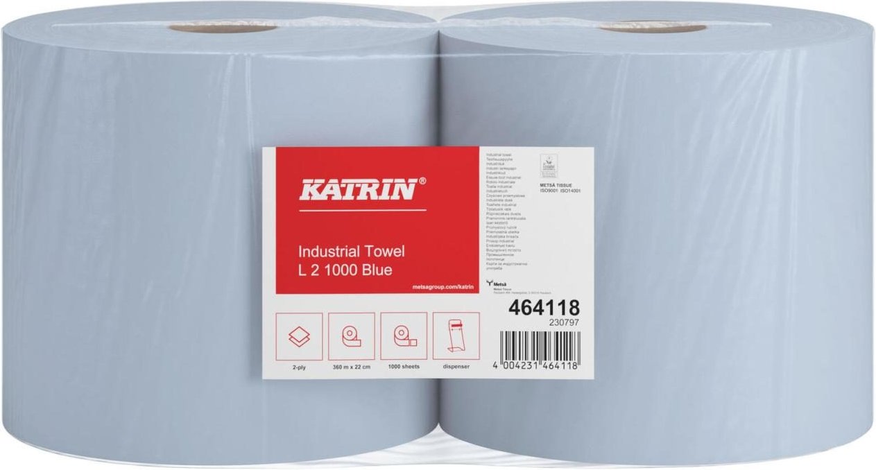 Thumbnail - KATRIN Putztuchrollen 2-lagig blau