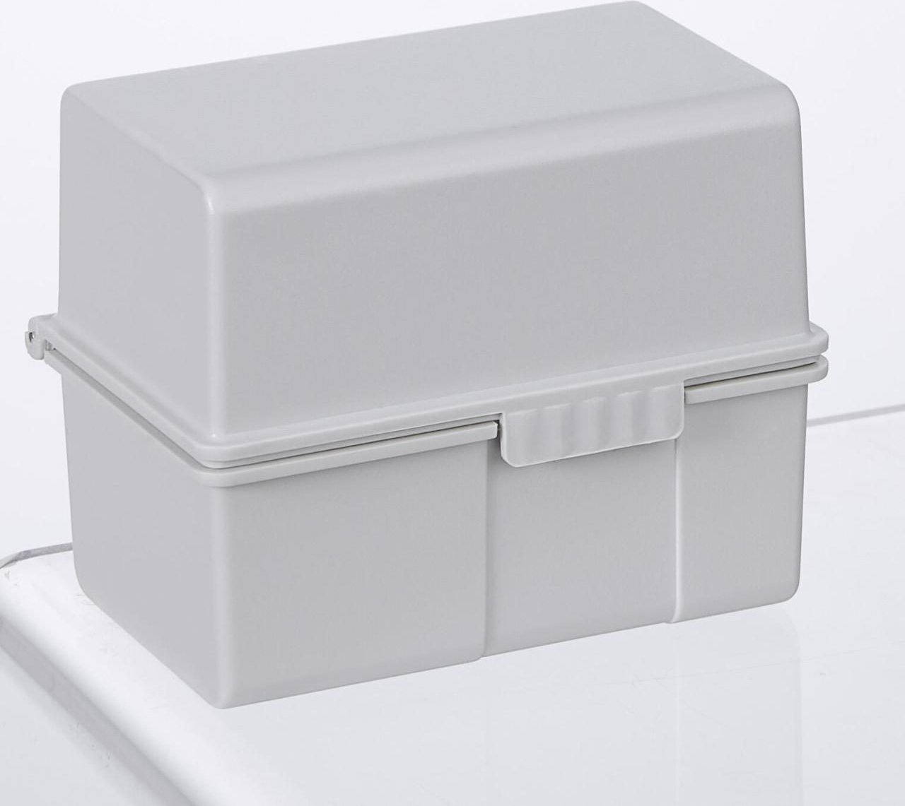 HAN A8 Karteikasten DIN A8 200 Karteikarten lichtgrau