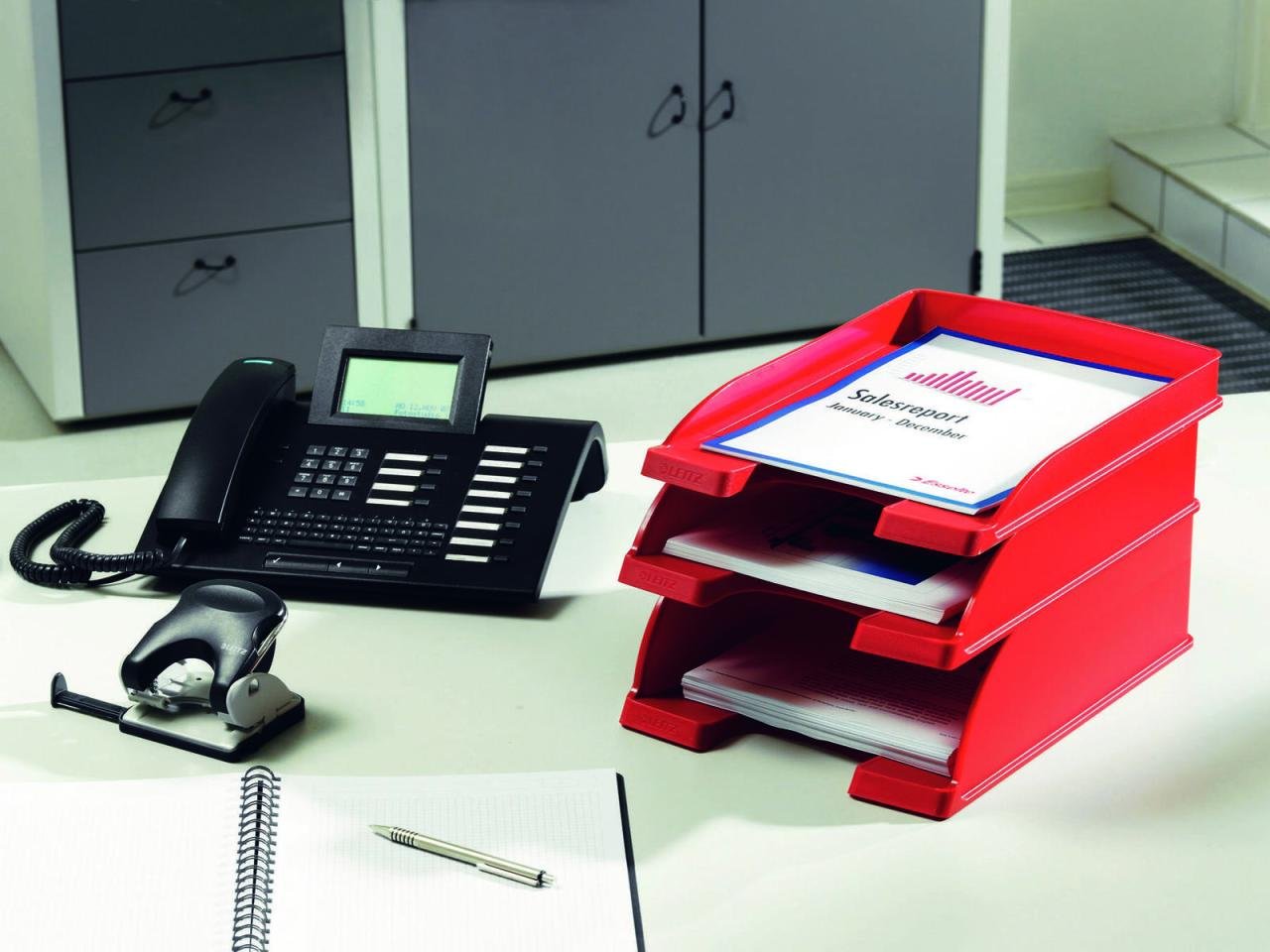 Thumbnail - LEITZ Briefablage Plus DIN A4 rot